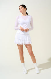 Breezy Mesh Top White