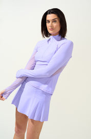 Grace 1/2 Zip Long Sleeve Top Violina