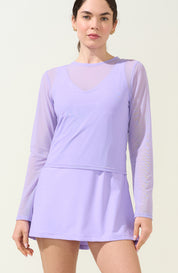 Breezy Mesh Top Lilac