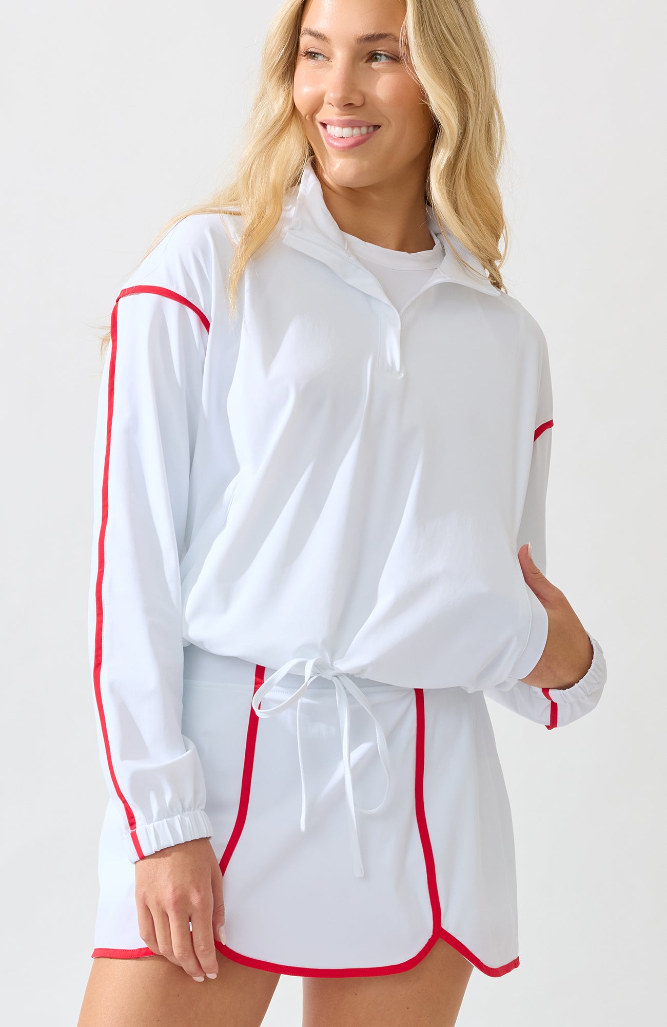 Breaker Jacket RED & WHITE