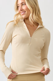 Grace 1/2 Zip Long Sleeve
