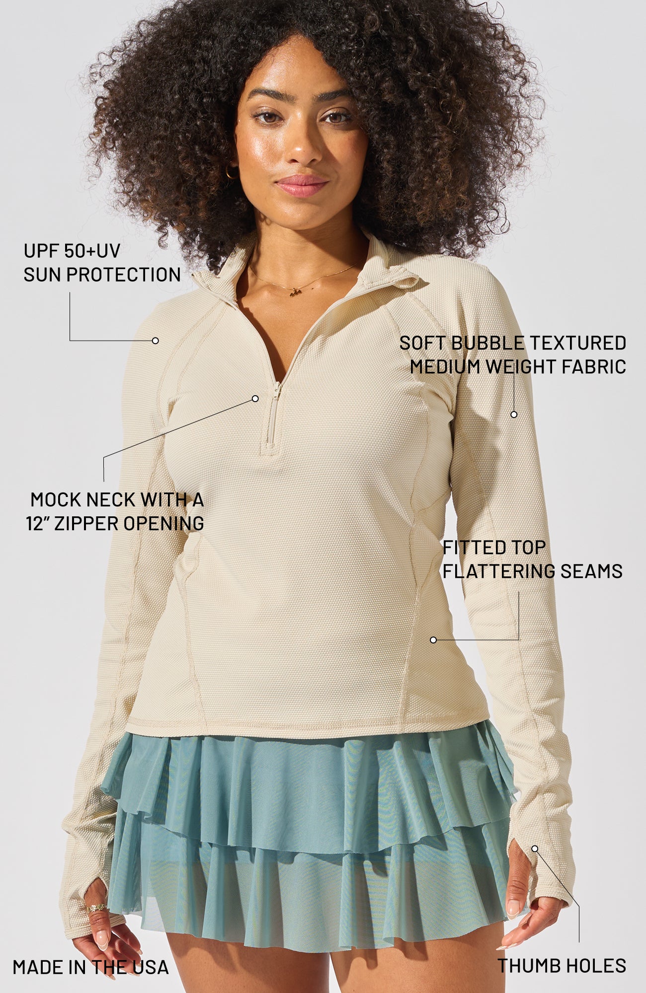 Grace 1/2 Zip Long-Sleeve