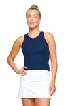 Court Chic Ribbed Racer Back Tank