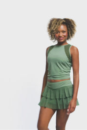 Layer Cake Tennis Skirt Agave