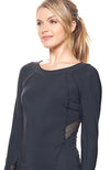 Her Majesty Top Beautiful Black Dotted Mesh - Bobbe Active
